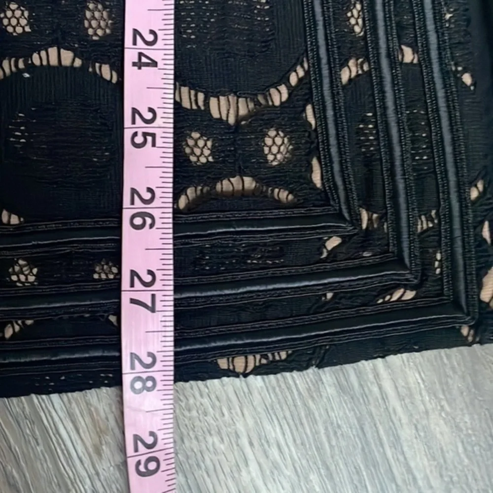 Tory Burch top size 2 Top Black lace unique top